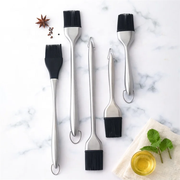 

New Heat-resistant Non-stick Silicone Barbecue Oil Brush Kitchen Environmentally Friendly Cookware