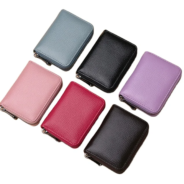

Multi Card Bit Anti Theft Brush RFID Wallet Bank Card Small Change Solid Color Small Wallet, Mix