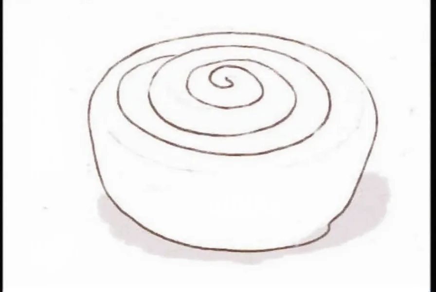 cinnamon roll drawing