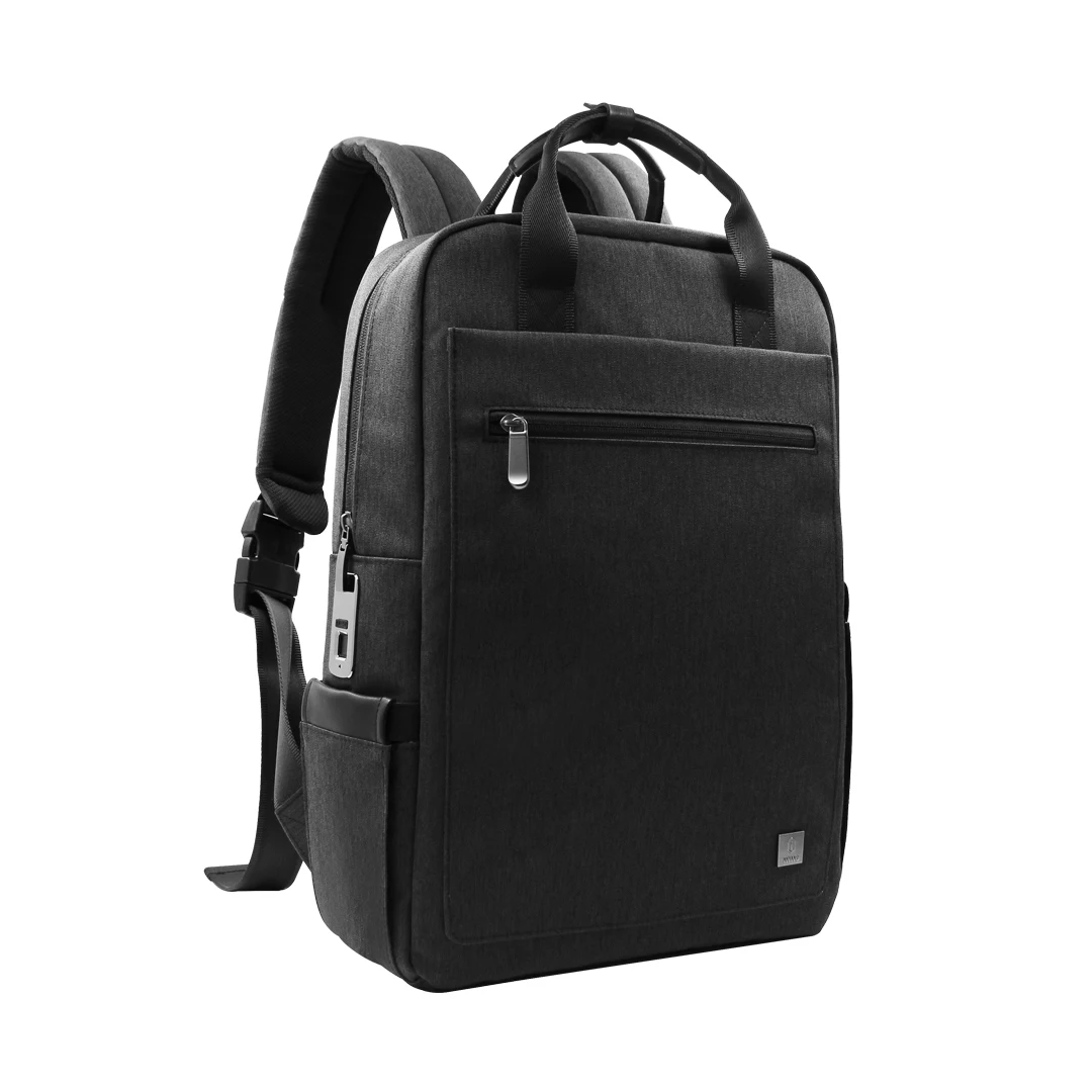 

Anti Theft Folding Hiking Travel Laptop USB Charging Backpack business backpack With fingerprint padlock, Black