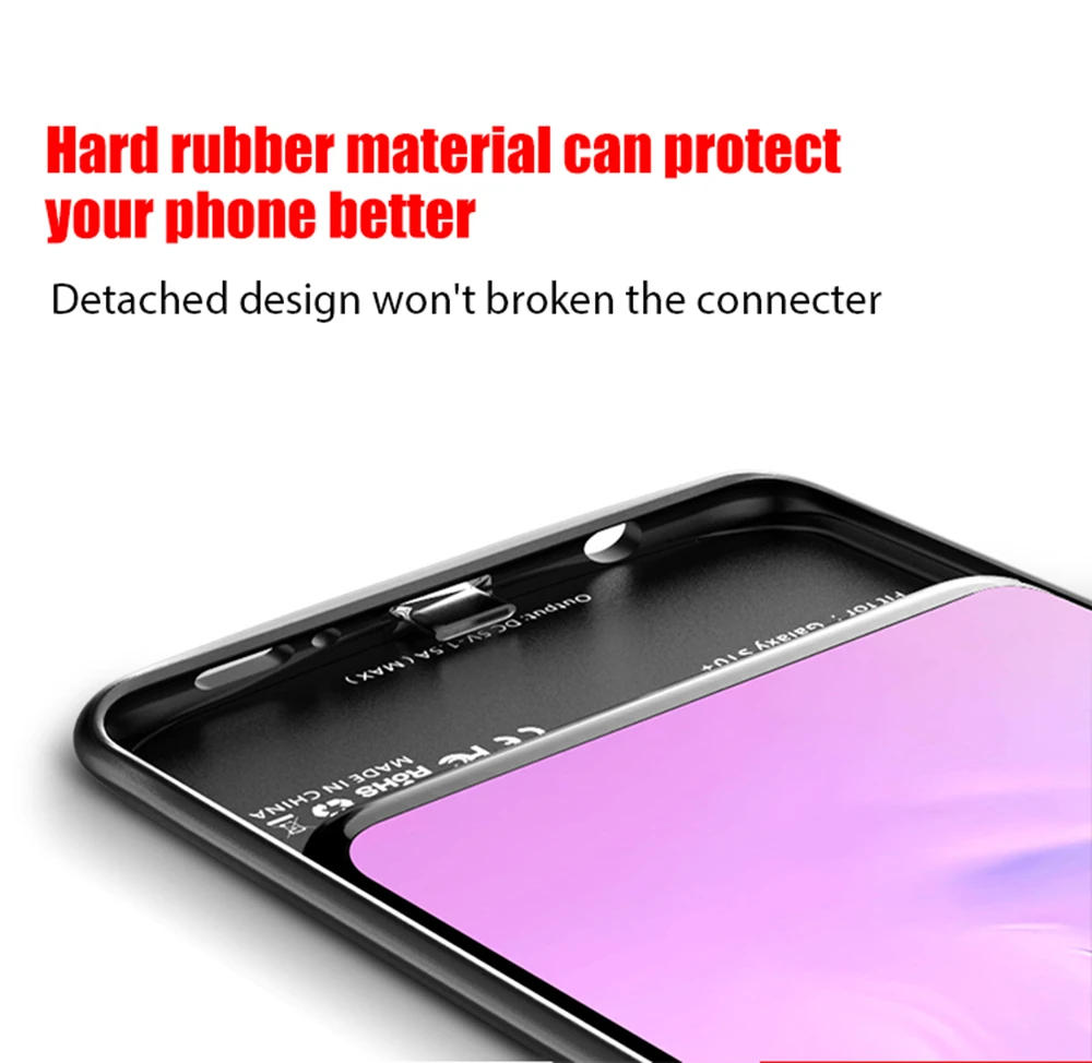 Power Bank Station For Samsung S10 Plus Cover Phone Case 5000mAh For Galaxy S10 Plus Battery Case Dropshipping Agent - ANKUX.COM