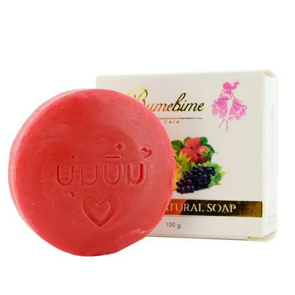 

100g Instant Miracle Whitening Handmade Soap White Skin Soaps Bath Natural Active Rose Fruit Essential Oil Soap, As the pictures show