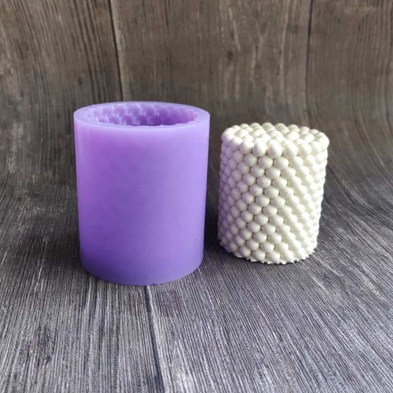 

LOVE'N LV381P Bubble post silicone candle mold resin chocolate flip sugar mold, Purple