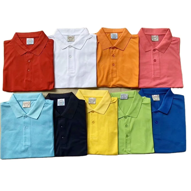 

Mix style mix color men solid color Polo T-shirt stock for wholesale mens tshirts