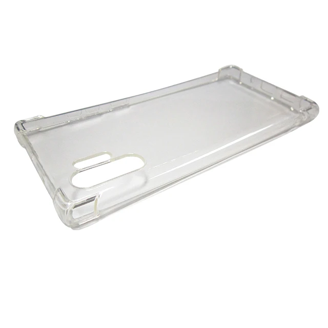 

For Samsung NOTE10 PLUS TPU soft transparent slim bumper raised corner back phone cover