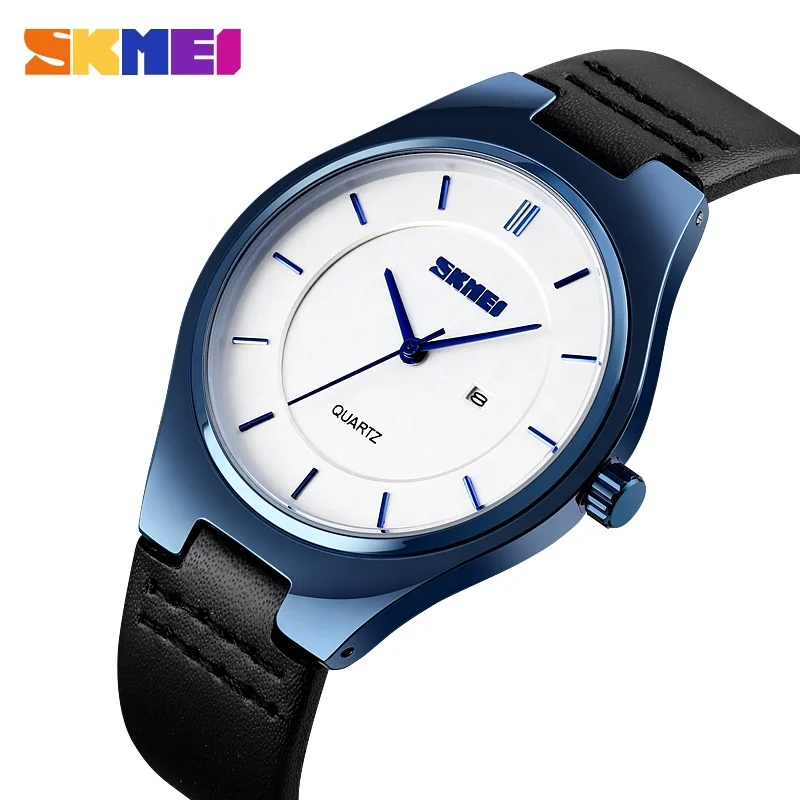 

SKMEI 1575 Men quartz watch price stainless steel back case 30m waterproof
