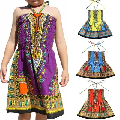 

SN0988 bluey African girls' clothes l.a.girl wholesale dress summer beach princess ariel dresses
