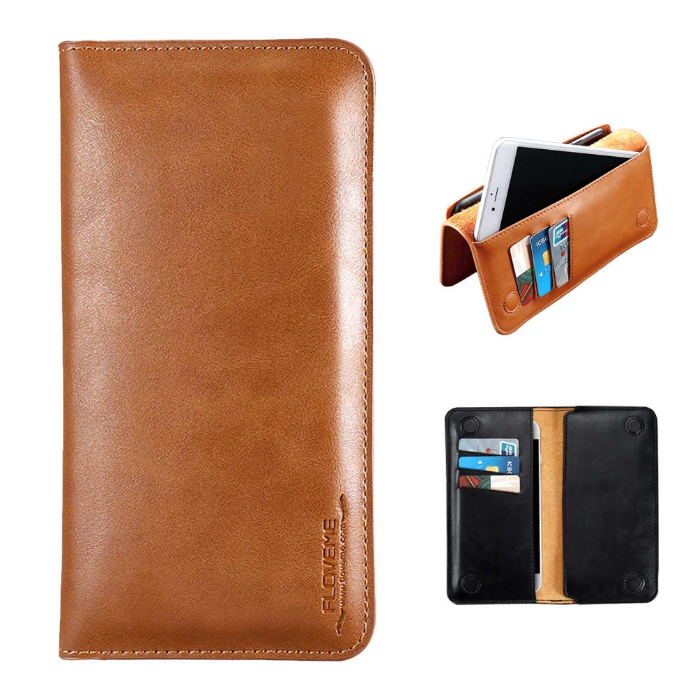 

Free Shipping 1 Sample OK Real Leather Wallet Purse for Men Money Wallet FLOVEME Mobile Phone Bags Cases