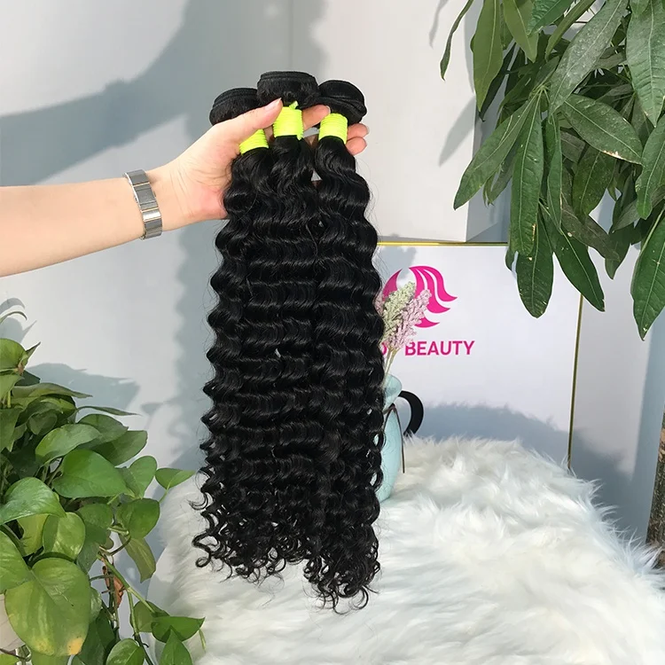 

Hot Beauty Deep Curly 10a Top Grade Brazilian Hair Vendors Can Last 2-3 Years Cuticle Aligned Hair