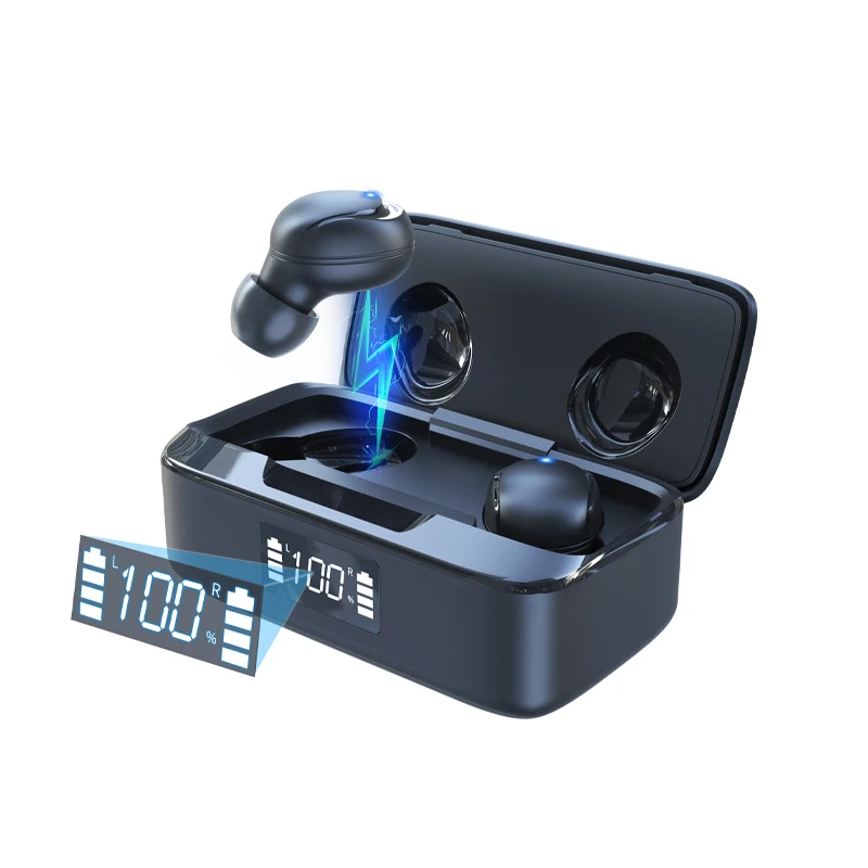 

OEM XY10 bluetooth headphone ear buds wireless earphone led digital display audifons auriculares handfree in-ear black pods