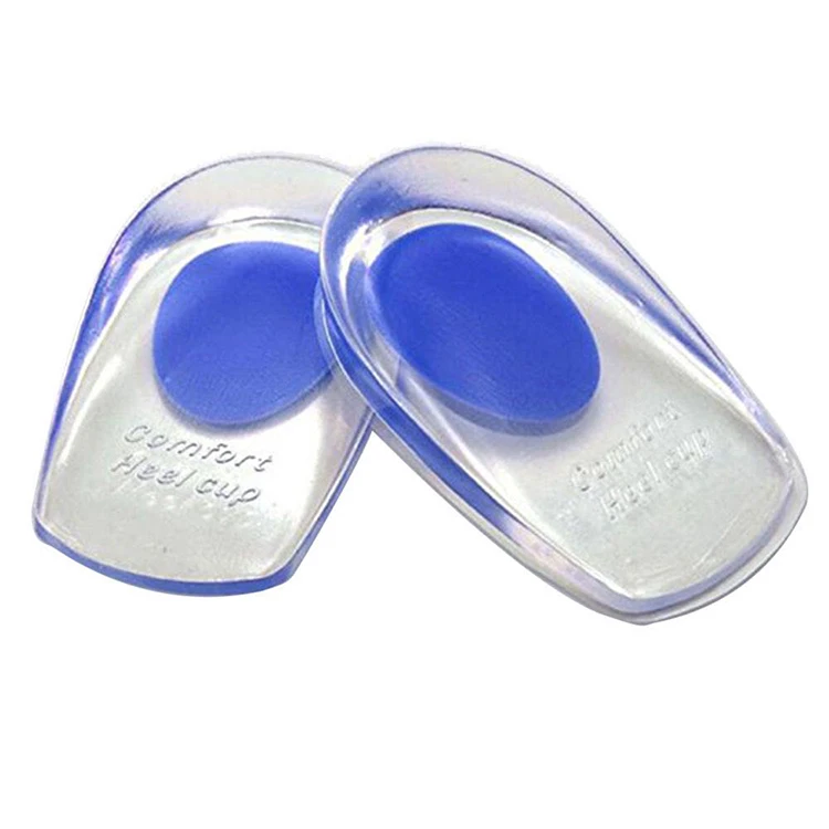 

Hot sale silicone heel pad cushion shock absorption relief heel pain gel insole for foot heels, Show as picture, can be customized