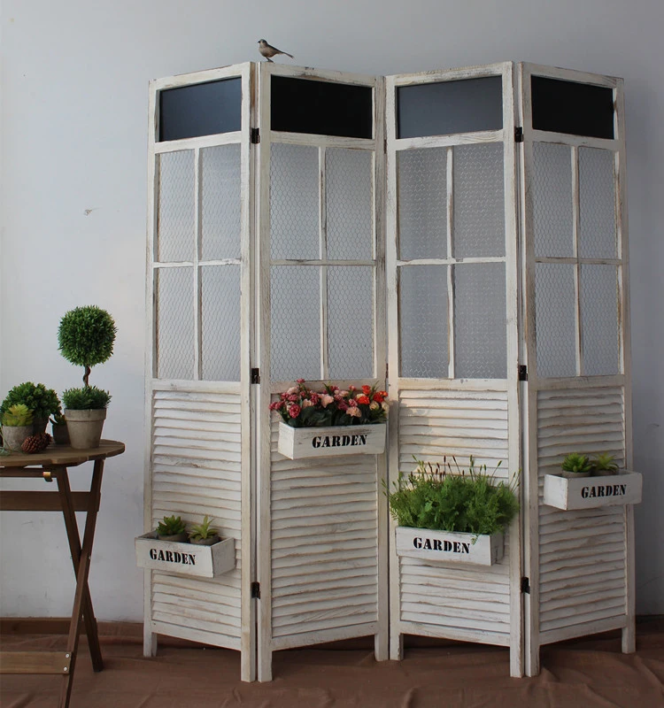 Roomdivider White Shabby Chic Country Style Paravent Protection Buy