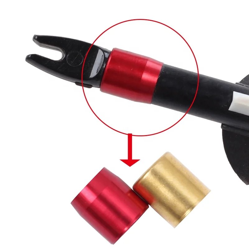 

Archery Arrow Explosion-proof Ring Protection Accessories 8 mm Carbon Arrows Shafts Collars, Red golden