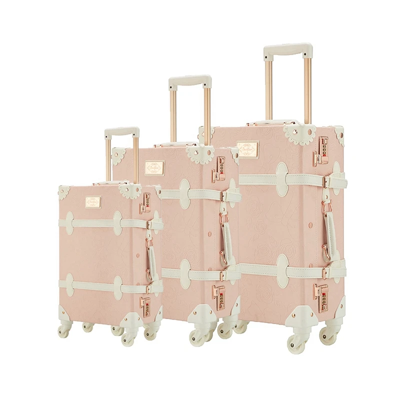 

Practical Durable Square Travel Aluminum Trolley Suitcase Cover Luggage Set