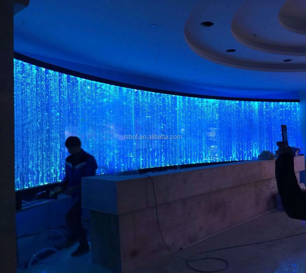 Foshan Led Acrylic Water Bubble Wall For Wholesale Water Wall For