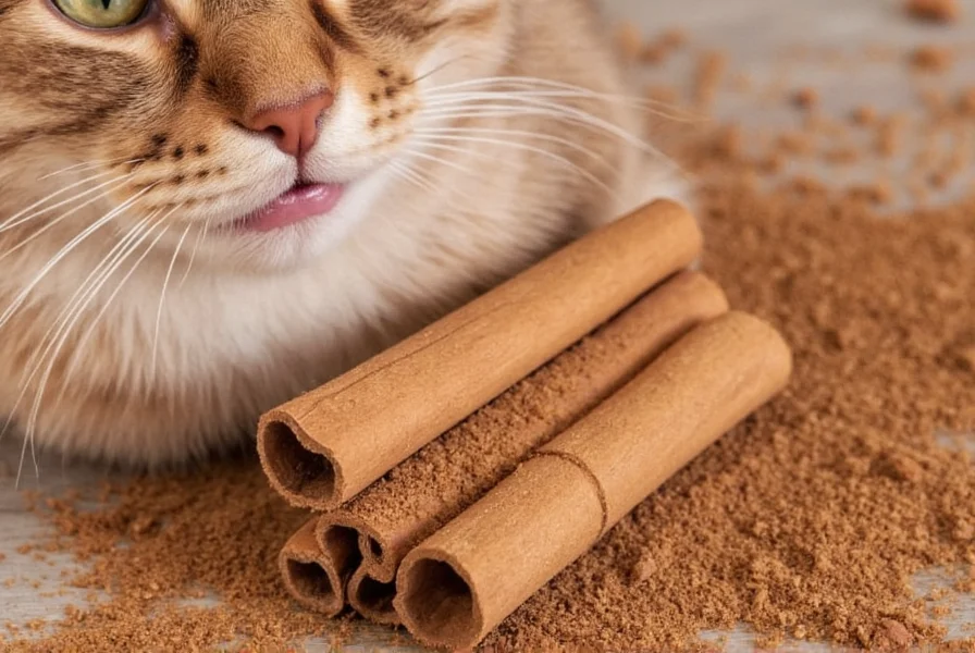 Household items containing cinnamon arranged on kitchen counter