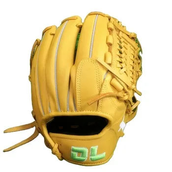 

DL Custom Baseball Gloves Professional US Kip Leather  Infield Gloves In Stocks, Yellow