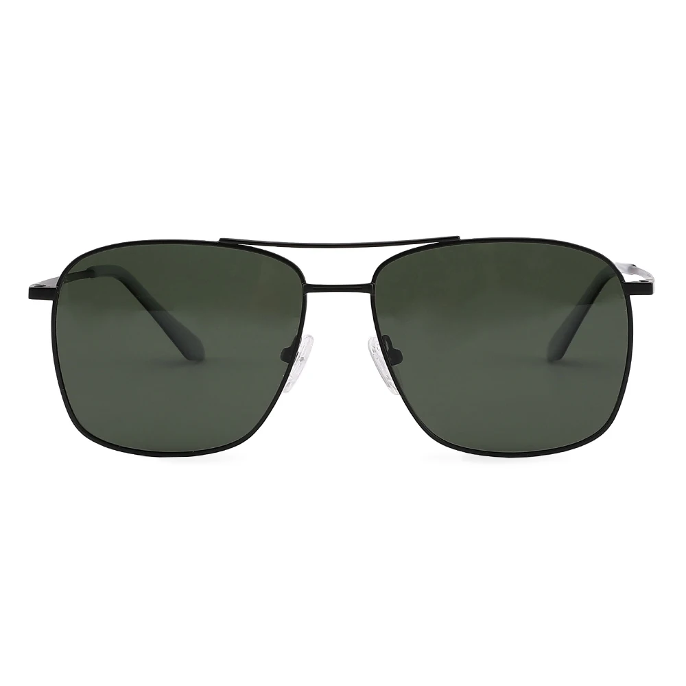 

SML059 Custom logo double bridge trendy metal oversized sun glasses sunglasses
