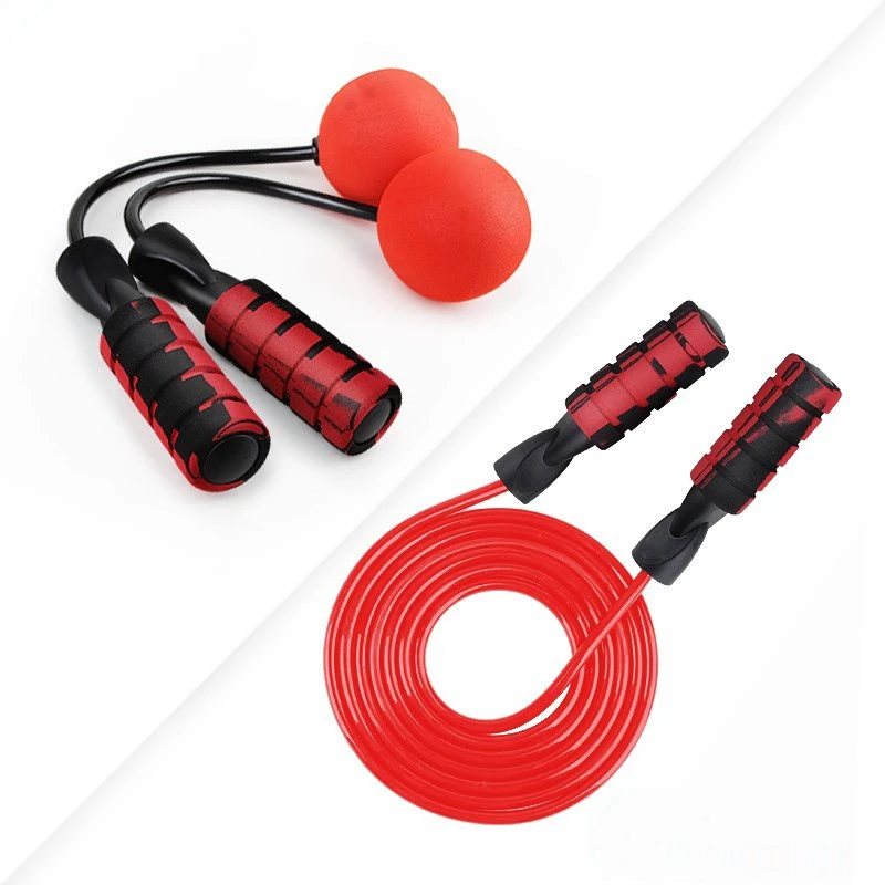 

Home portable fitness equipment weighted jump rope boxing fitness steel wire Cordless speed skipping ropes