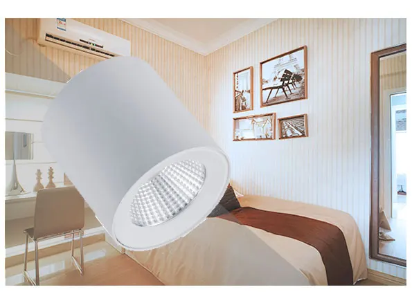 Supermaeket commercial Hote Sale 12w 20w Aluminium White Body Round Indoor Outfit Down Light