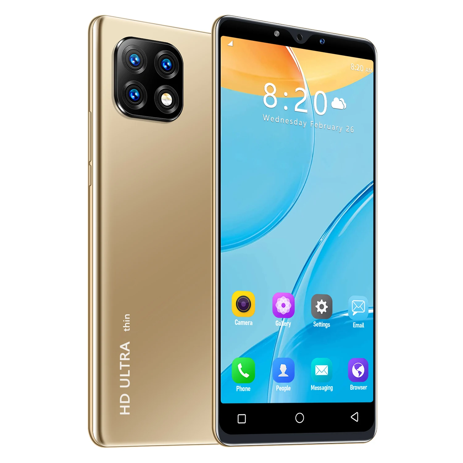 

New Arrival A35 Mobile Phones 5.0inch Large Screen 6GB+128GB Smart phone 16MP HD Camera Android Phone