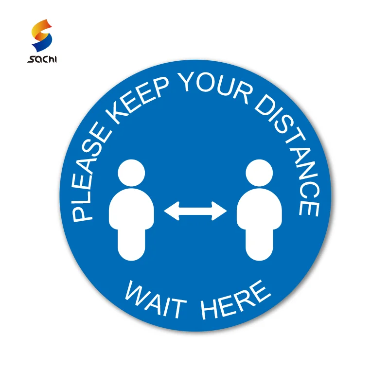 
Floor sticker keep social distancing floor decal wall sticker 