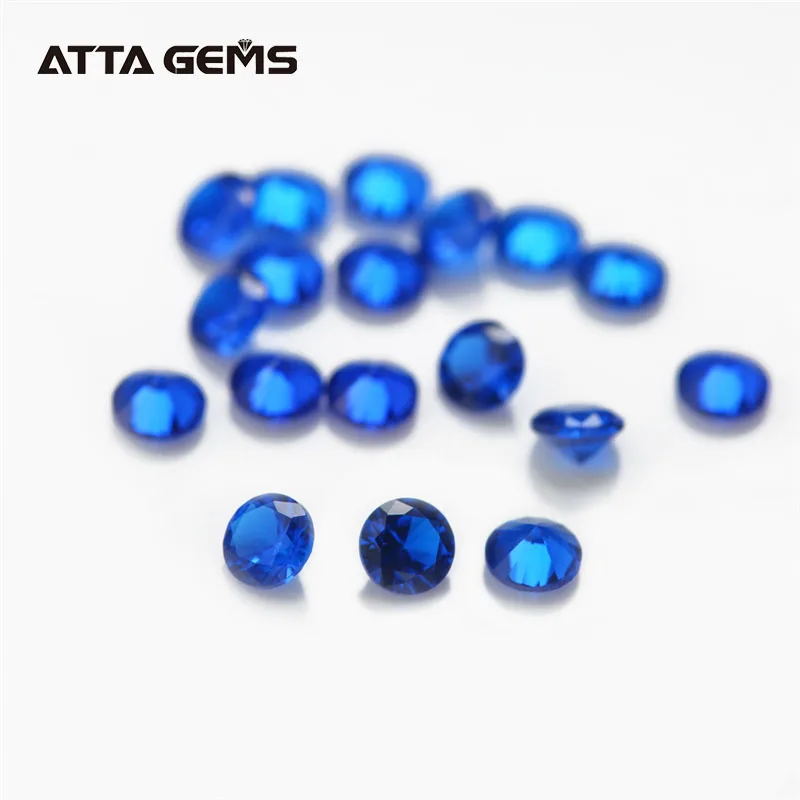 MAN MADE ROYAL BLUE SPINEL 1.75 MM ROUND  CUT OUTSTANDING COLOR AAA 10 PC SET