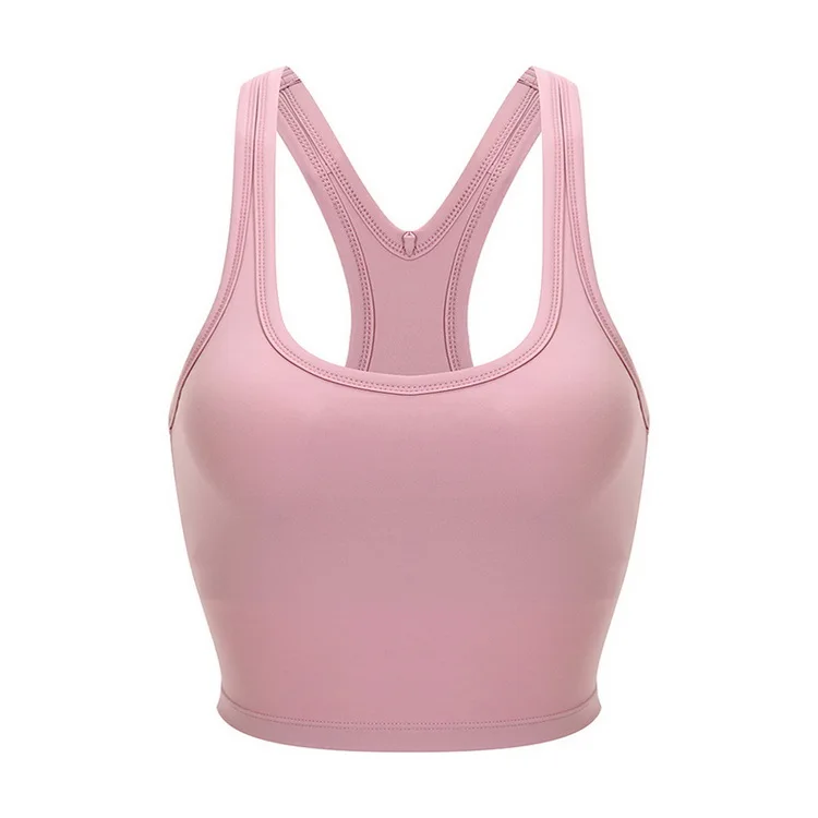 

Wholesale Wicking Ladies Fitness Racer Back Midriff Sports Tank Top