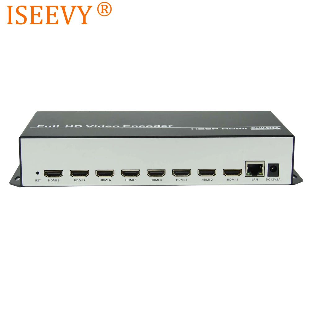 

ISEEVY 8 channel H.264 HDMI Video Encoder for IPTV Live Stream Broadcast support RTMP RTSP UDP HTTP and Facebook YouTube WOWZA