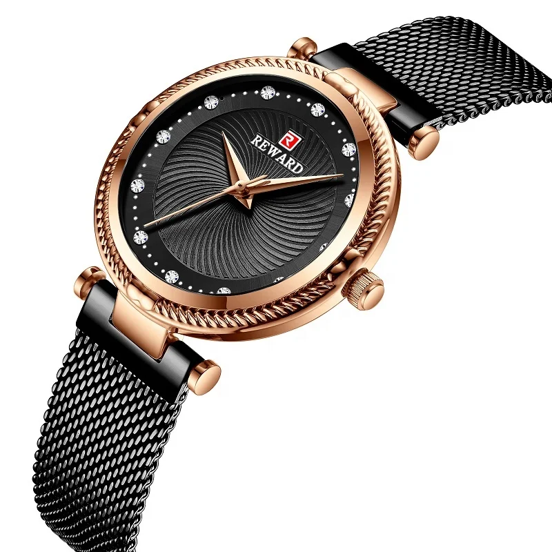 

REWARD Watches Ladies High Quality Full Steel Waterproof Watch Woman Fashion Women Watches Wristwatches Relogio Feminino, According to reality
