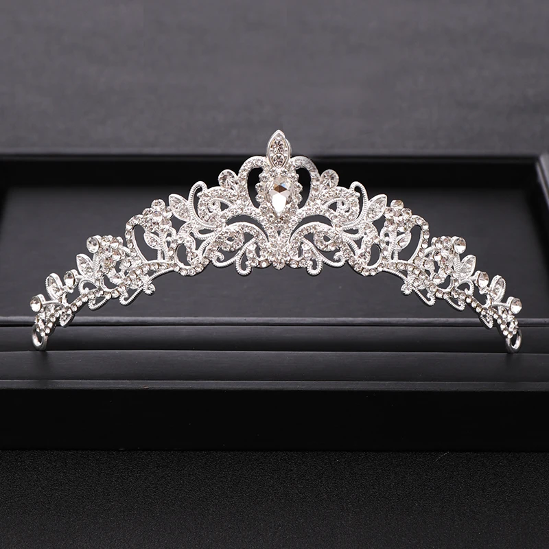 

Trendy Bridal Crown Tiara Wedding Hair Accessories Crystal Princess Crowns Bridal Headpiece Women Hair Jewelry