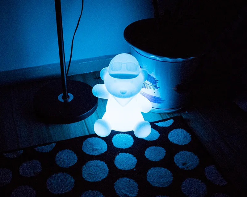 cartoon animal cute nightlights led 16 color changing colorful bear light lamp festival toy gift