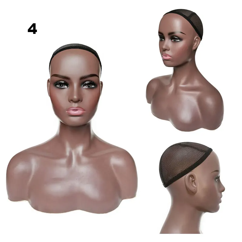 
PVC Female Mannequin Head With Shoulders For Wig Display Jewellery Women mannequin heads With Shoulder Wholesale 