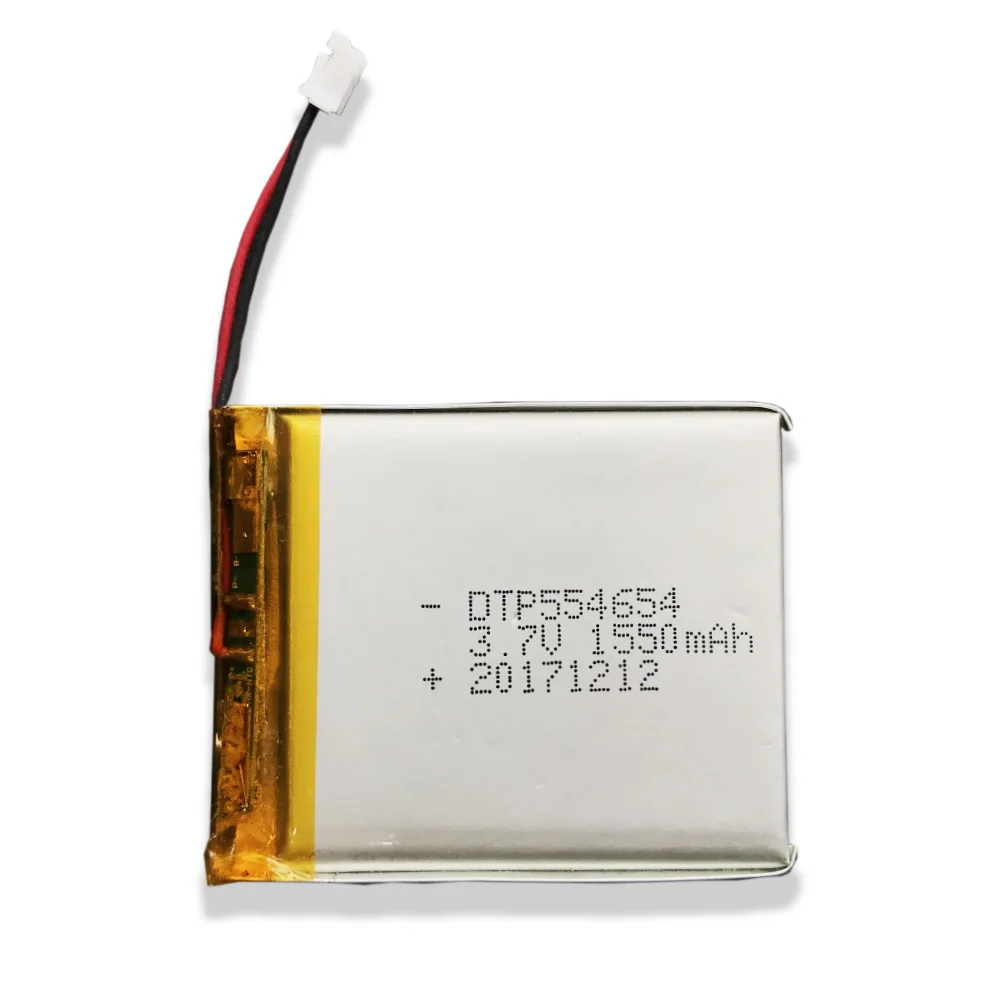 

3.7v 1550mah lithium ion polymer rechargeable battery for electric cars, Grey