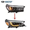 Good quality for Hilux revo rocco refit headlamp LED headlights 2016