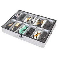 

Non woven under bed shoe organizer,storage adjustable dividers