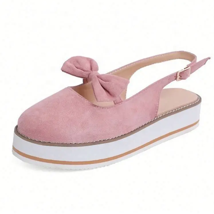 

Factory Women Beach New Arrival Cheap Slides Flat Ladies Fashion Beauty Casual Summer Beautiful Bow-Knot Ladies Platform Sandals