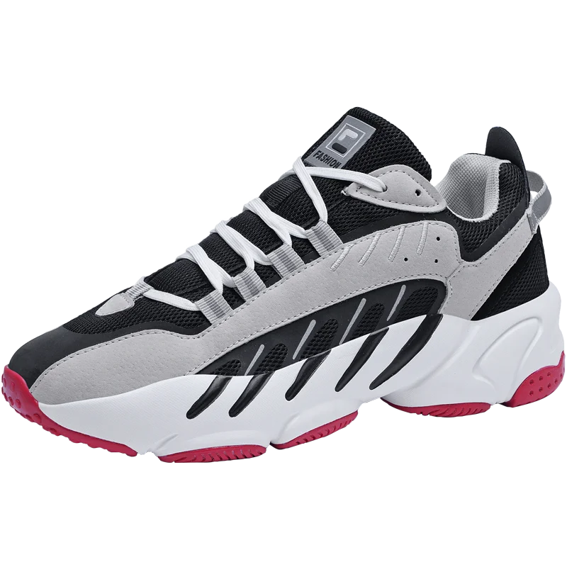 

Thick-soled increased basketball shoes high-top men's sneakers