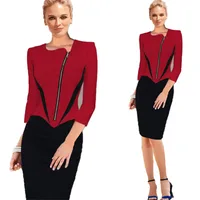 

Ywhola Customize Your Brand Fast Shipping Stylish Lady Pencil Office Dress Women Fashion Dress