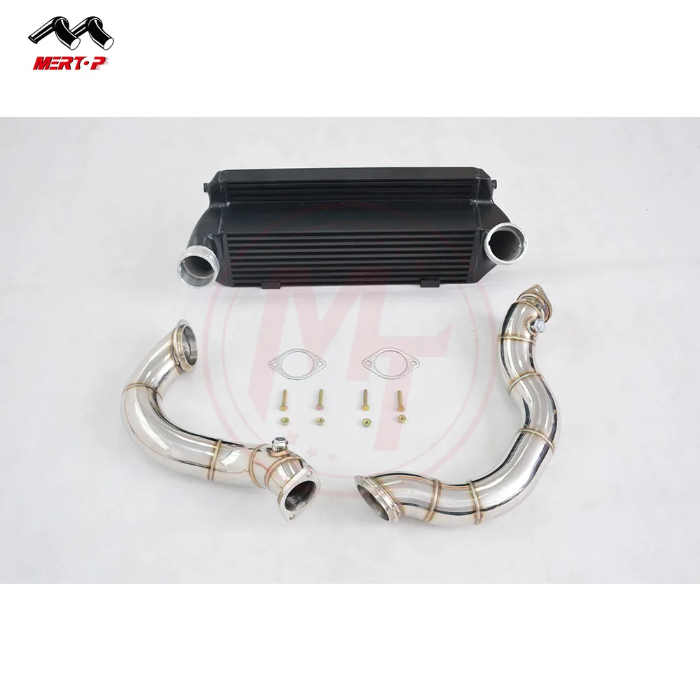 Mertop 3 "downpipe + Intercooler Para N54 135i 335i Z4 E82 E87 E81 E90