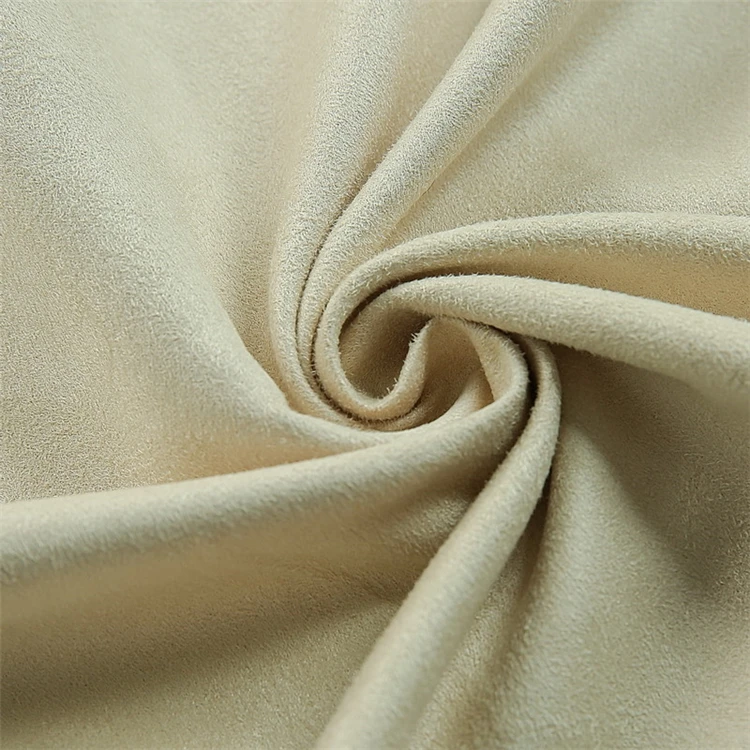 100% 聚酯超细纤维绒面革面料用于鞋沙发垫