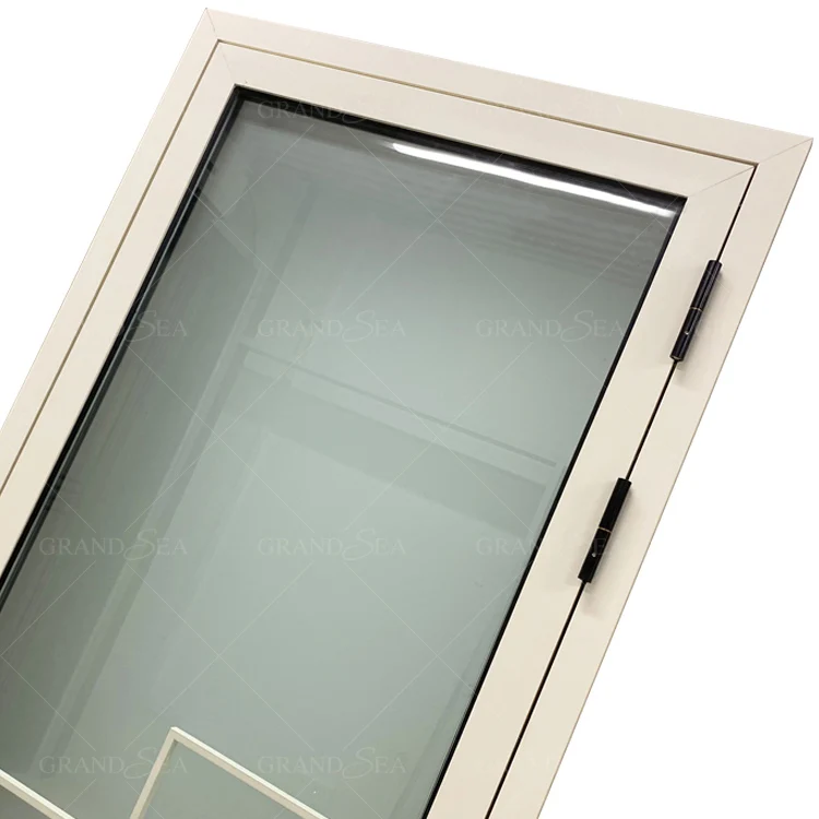 安く豪華な防水単一の開き窓のドアは曇らされたガラス アルミニウム浴室の洗面所の振動ドアを和らげた