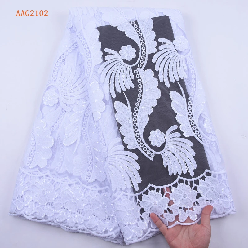 

New design Tulle Beautiful Dress Lace Fabric High Quality Nigerian Net Tulle Lace Fabric Latest French Lace Fabric 2102