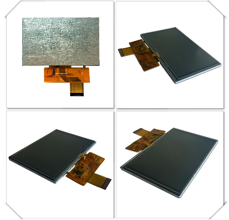 Résolution 800x480 du module de panneau tactile LCD Panneau d'affichage  industriel d'affichage à cristaux liquides de 5 pouces