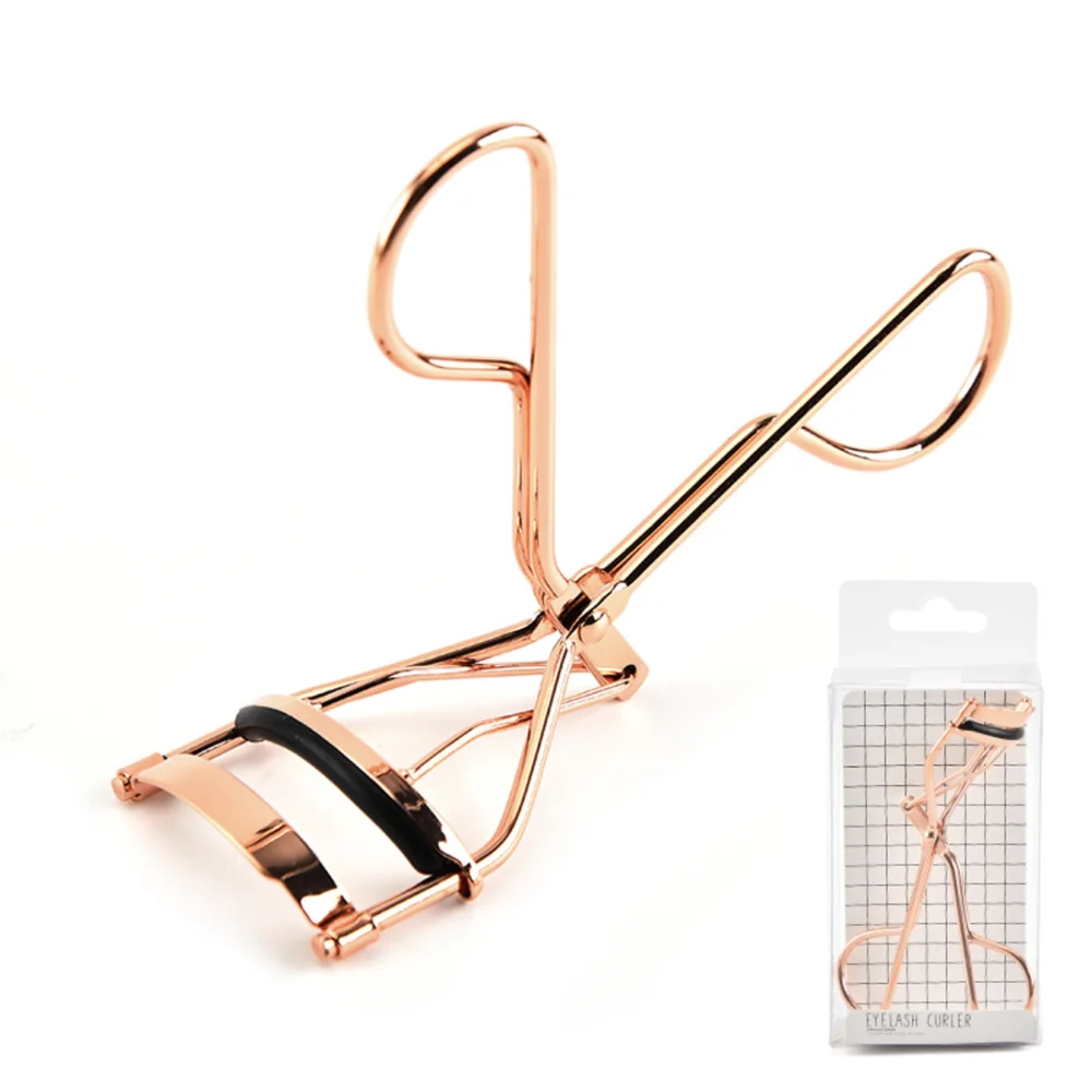 

Brand Makeup Tools Bling Rose Gold eyelash curler for Strip Lashes with custom logo private label