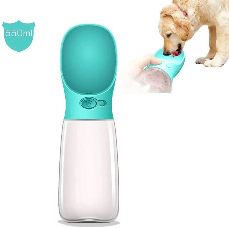 

Food Grade Silicone|BPA Free Dog Water Bottle for Walking, Blue,pink,white or customized