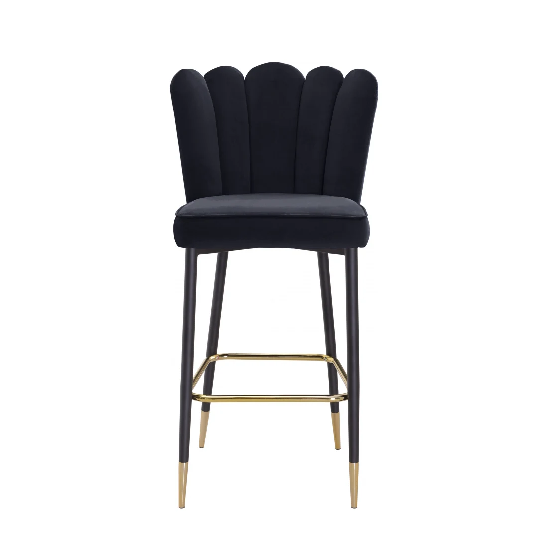 Modern Vintage Luxury Design Industrial Green Blue Velvet Metal Leg