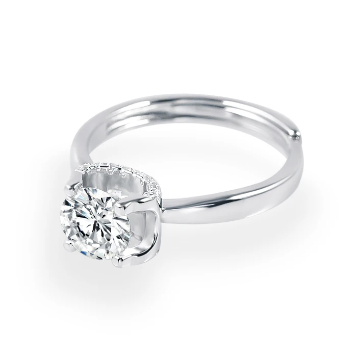 

China wholesale clarity moissonite ring with GRA certified