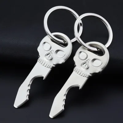 

Wholesale Fashion Creative Multi-Function Metal Keychain Halloween Bottle Opener, White
