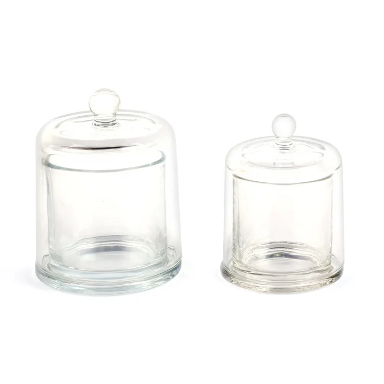 

Clear dome candle jar dome shaped glass candle jar with lid